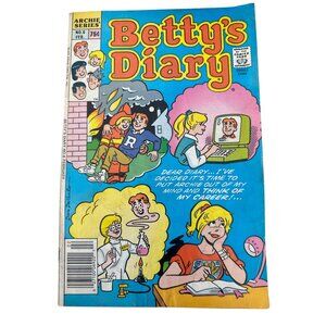 Bettys Diary No 6 Feb 1987 Archie Comic Vintage Comic Book Bagged Boarded